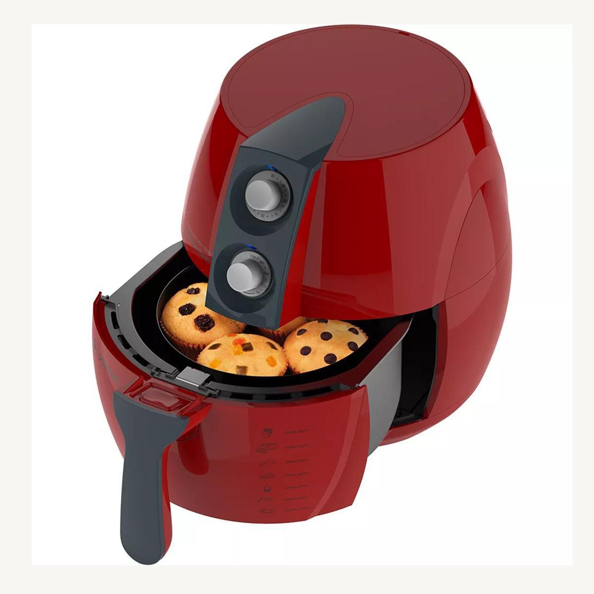 Fritadeira Sem Óleo Cadence Perfect Fryer FRT541 1250W 2,3Lt Vermelha