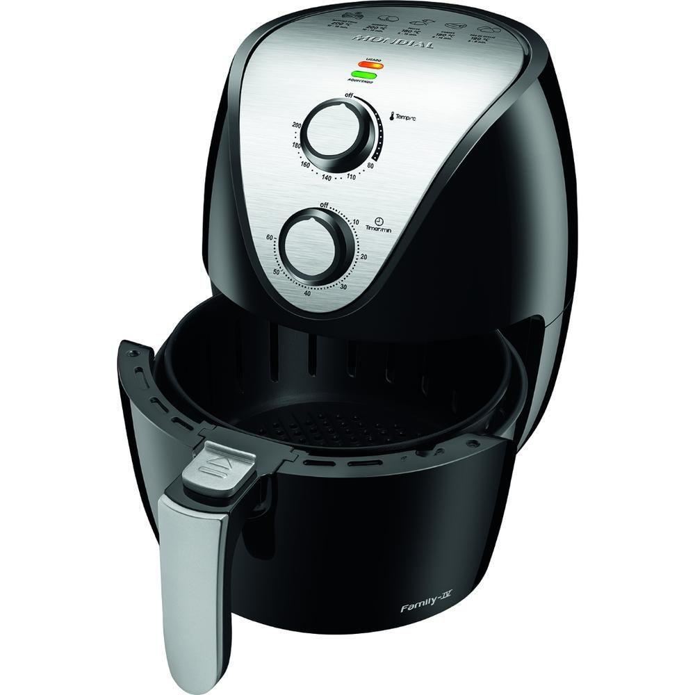 Fritadeira Sem Óleo Mondial Family AF30 Air Fryer 3.5L Preta 110V
