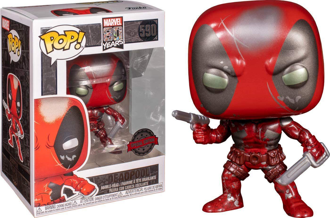 アメコミ Funko POP! Marvel 80th: Deadpool 590 Marvel 80 Years - Deadpool 1st Appearance 590 Special