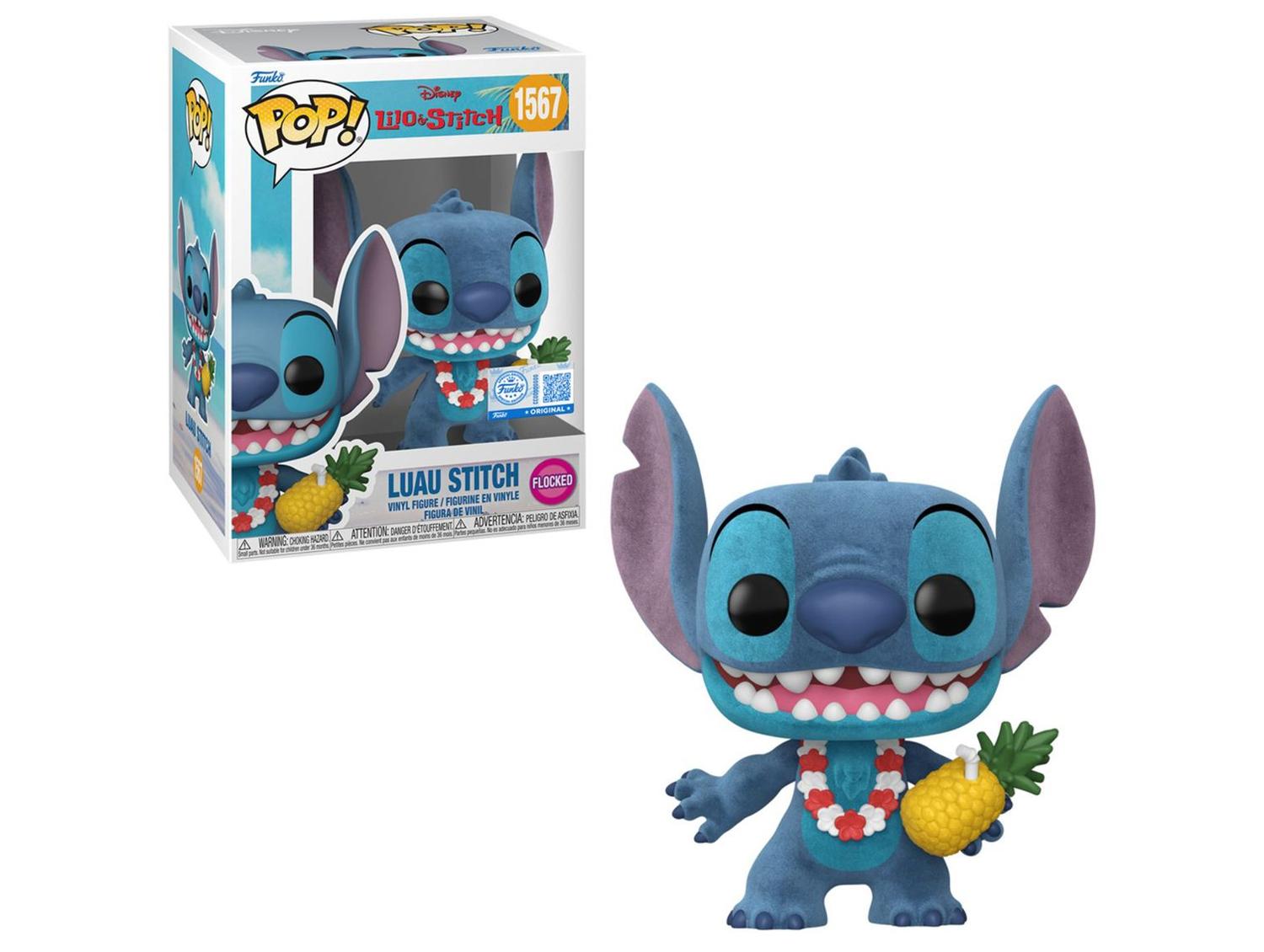 Funko Pop Luau Stitch Flocked