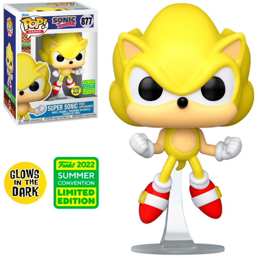 Super Sonic (877) LE GID Funko popular Pop - 2022 SDCC Exclusive