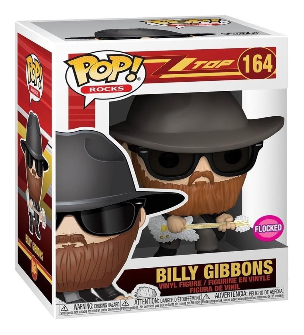 Funko Pop! Zz Top Billy Gibbons 164 Flocked Funko Magazine Luiza