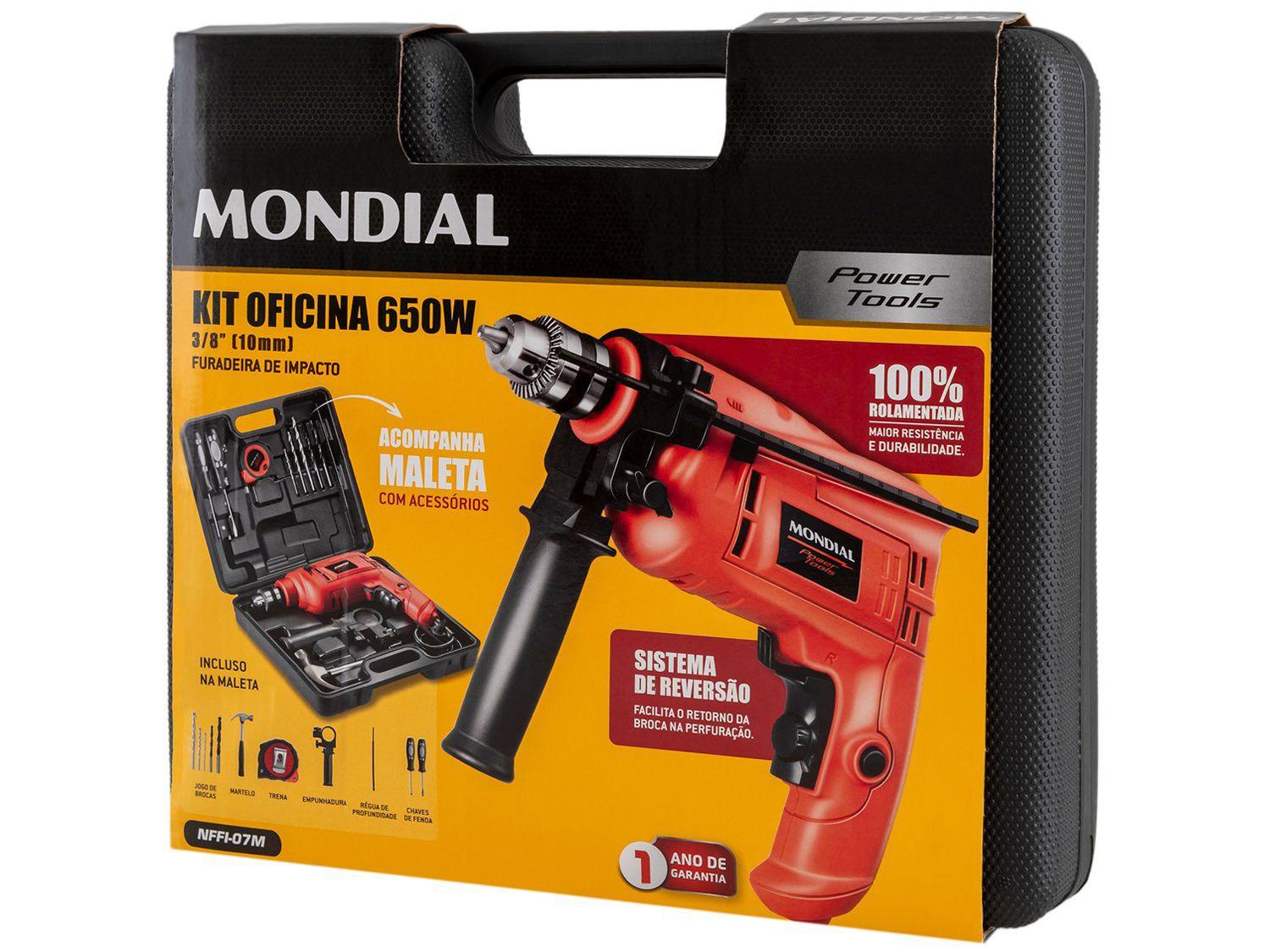 Furadeira de Impacto Mondial 650W 2 Velocidades