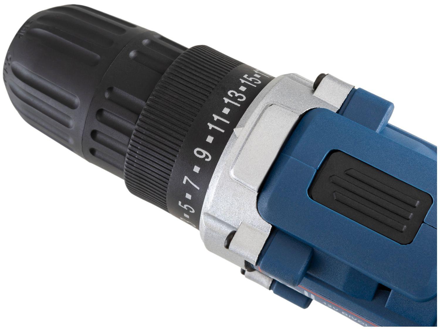 Furadeira e Parafusadeira a Bateria 12V 3/8" com Maleta + 13 Peças Nell