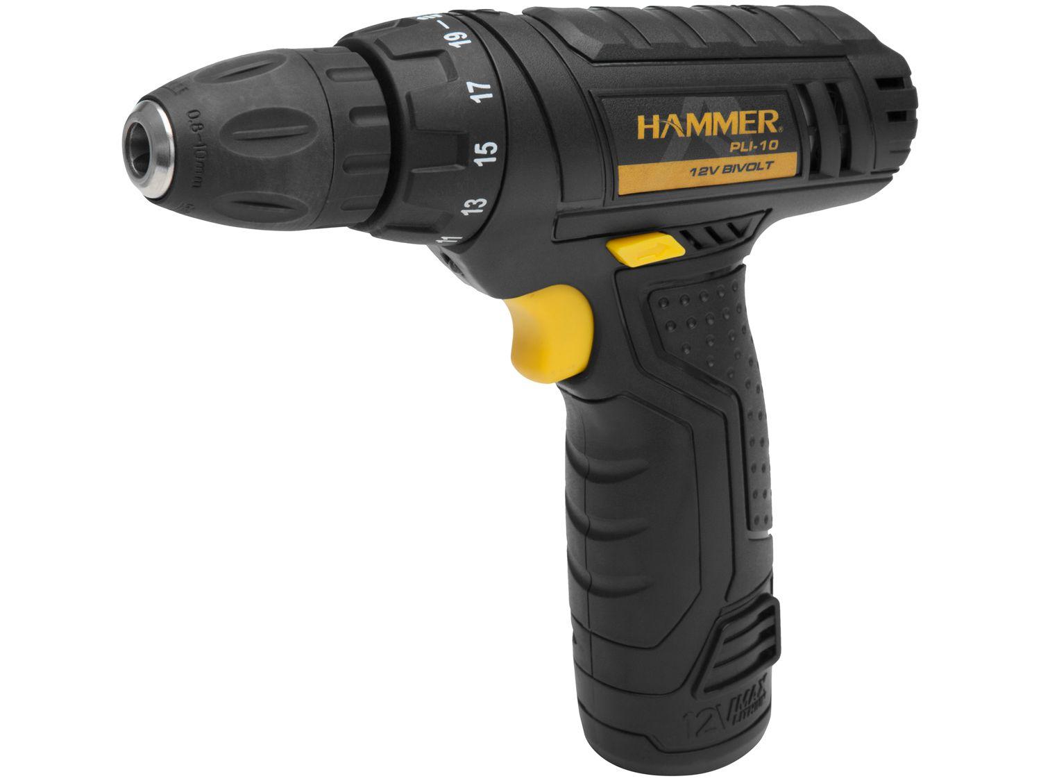 Furadeira e Parafusadeira a Bateria Hammer 12V