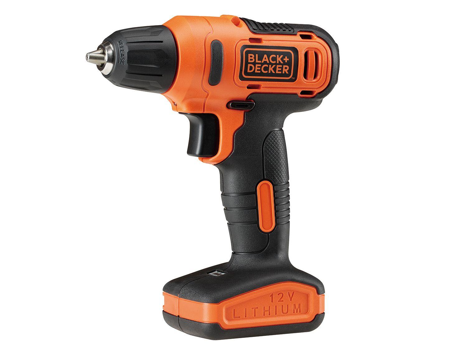 Furadeira e Parafusadeira Black&Decker 12V - Velocidade Variável e ...