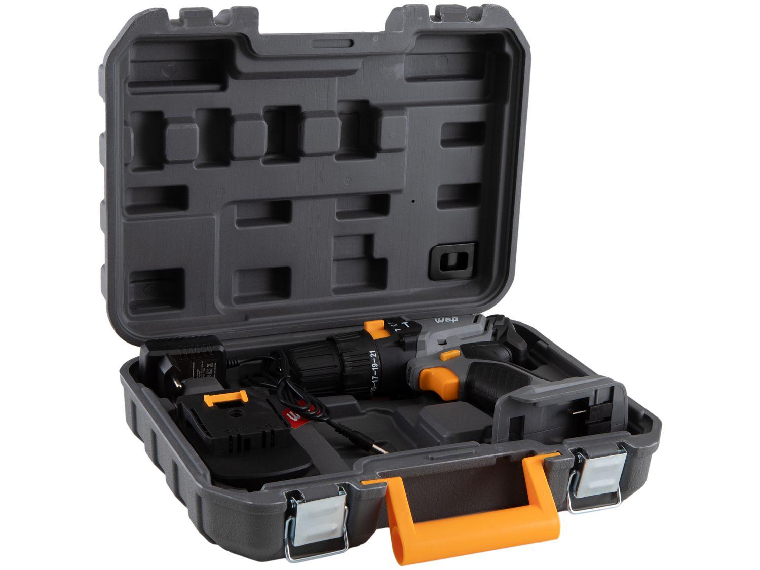 Furadeira e Parafusadeira de Impacto WAP a Bateria 1500 mAh com Maleta K21 ID01