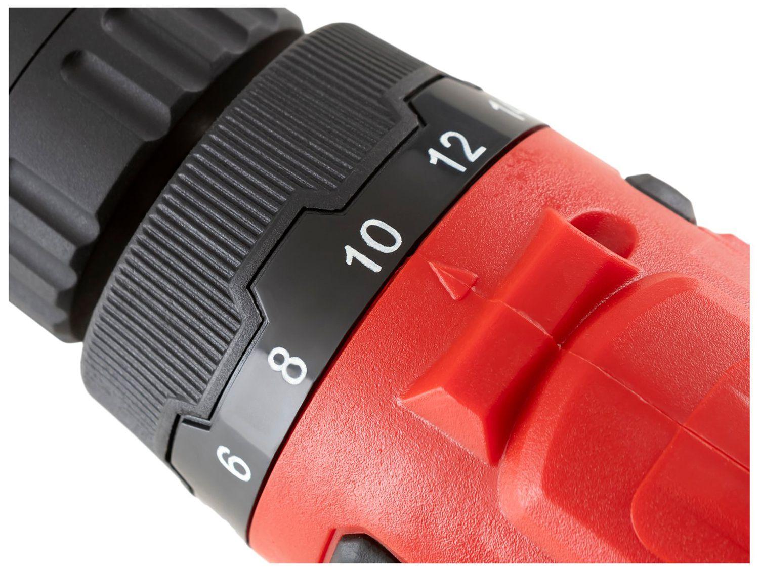 Furadeira e Parafusadeira Mondial a Bateria 12V com Maleta Power Tools FPF-06M