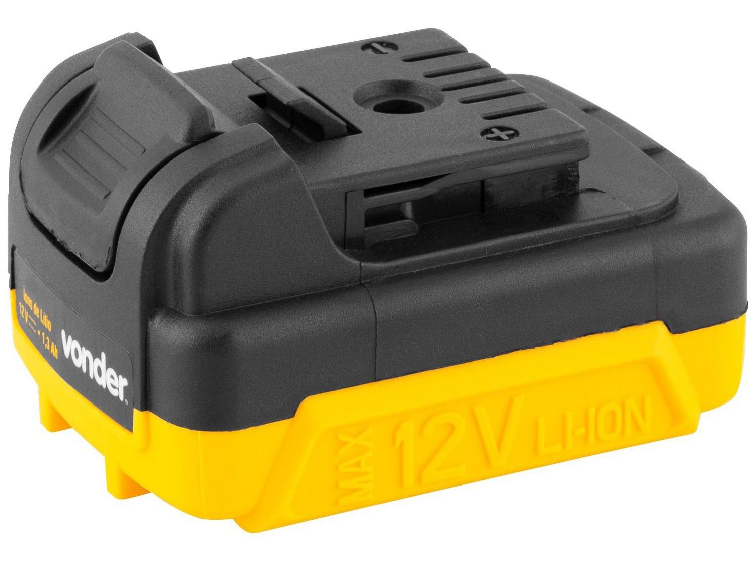 Furadeira e Parafusadeira Vonder a Bateria 12V com Maleta 18 Peças PFV 120
