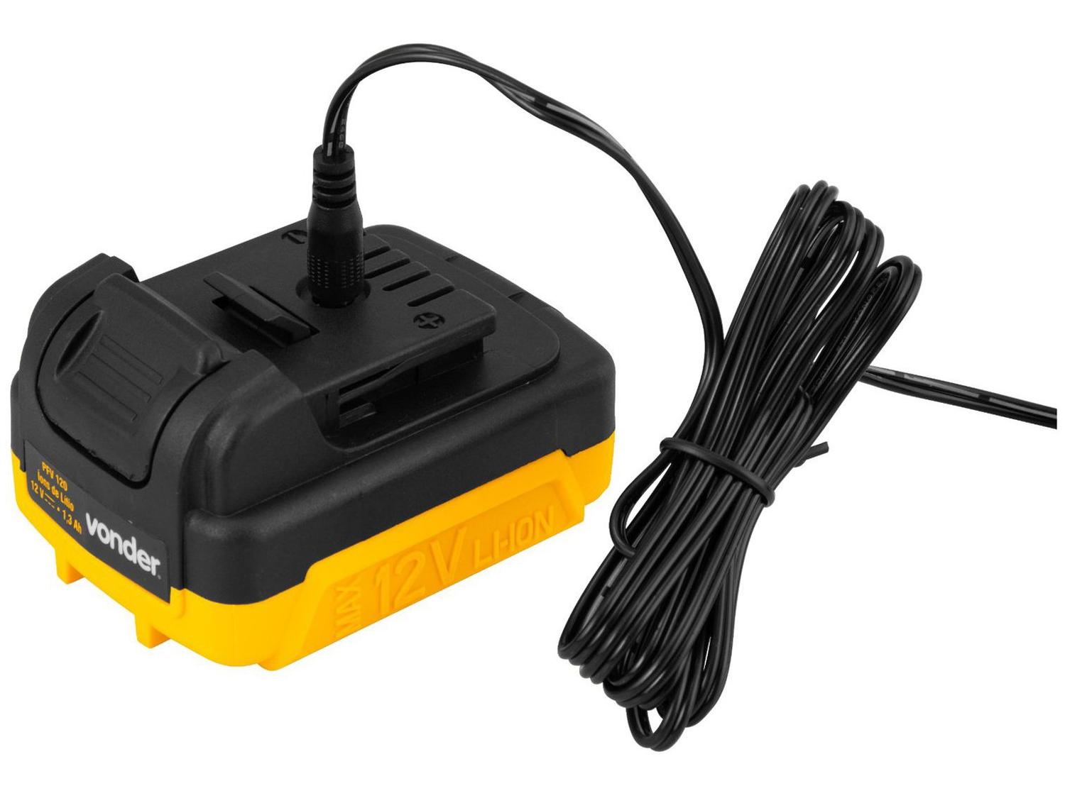 Furadeira e Parafusadeira Vonder a Bateria 12V com Maleta 18 Peças PFV 120