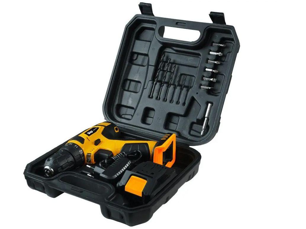 Furadeira e Parafusadeira Wap a Bateria 12V com Maleta 13 Peças BPF 12K3