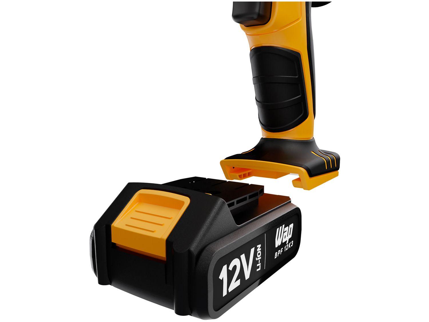 Furadeira e Parafusadeira Wap a Bateria 12V com Maleta 13 Peças BPF 12K3