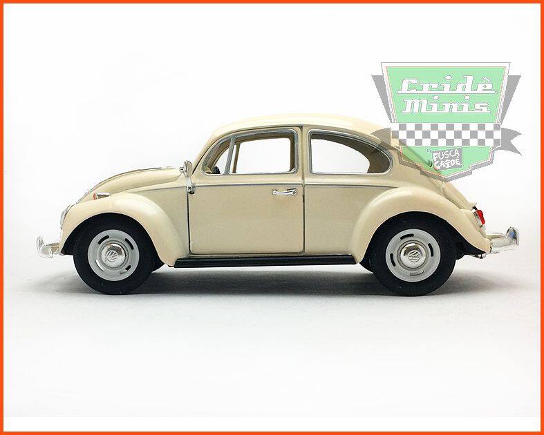 Fusca Creme Fusca Sedan 1967 1300 Creme - escala 1/24 - Kinsmart - Carrinhos e Cia ...
