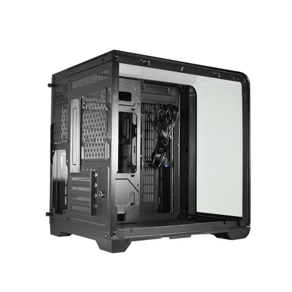 Gabinete Gamer K-mex Aquario Cg-48ki Cyberpunk Preto Com Gabinete Gamer K-mex Aquario Cg-48ki Cyberpunk Preto Com