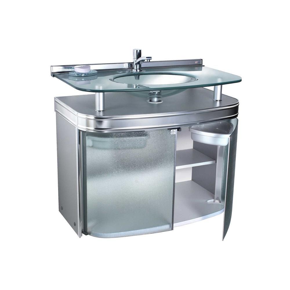 Gabinete para Banheiro com Cuba de Embutir Master 62,5x47,5cm Cromado