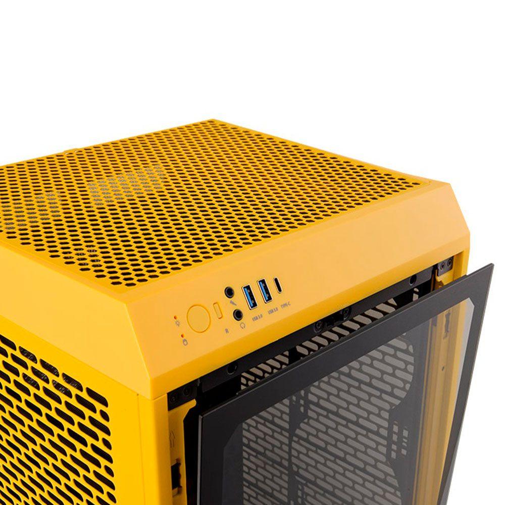 Gabinete Gamer Thermaltake The Tower 200 Bumblebee Com 2 Fans