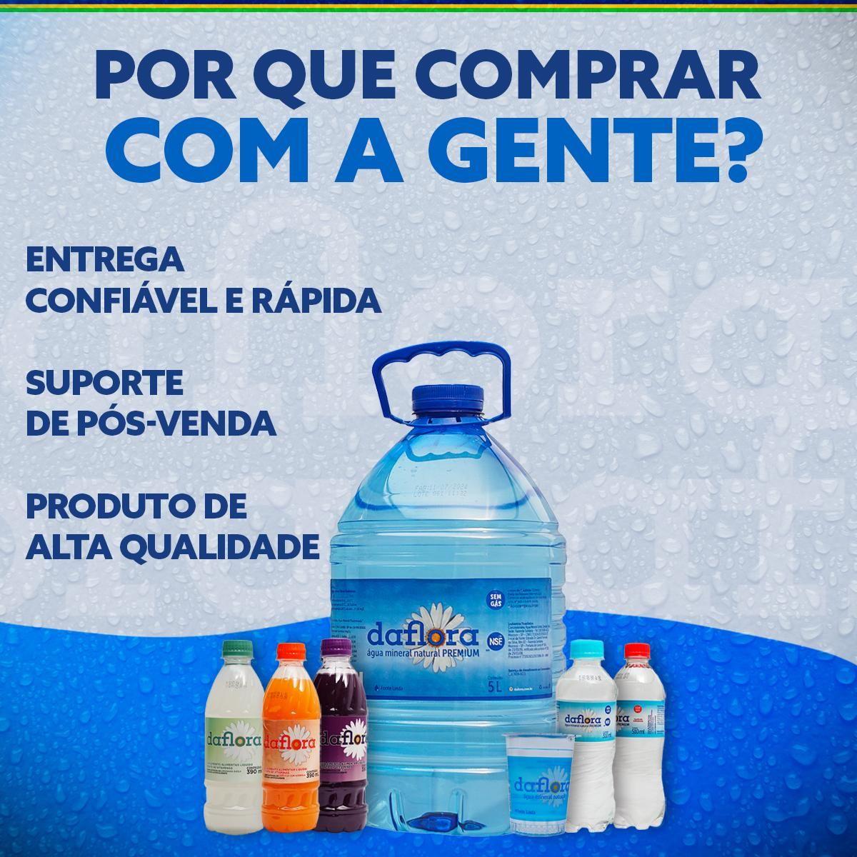 Imagem de Galão de Água Natural Mineral Daflora Sem gás 5 Litros