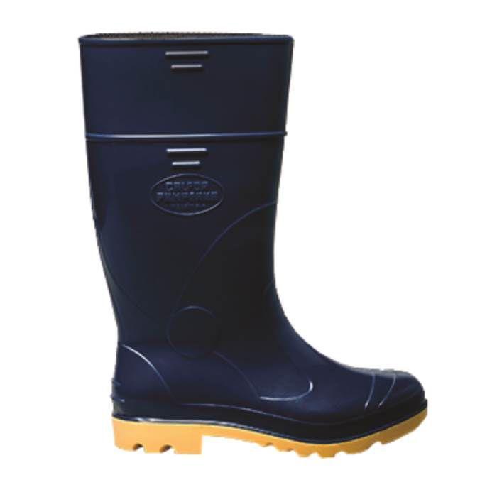 bota azul marinho cano longo