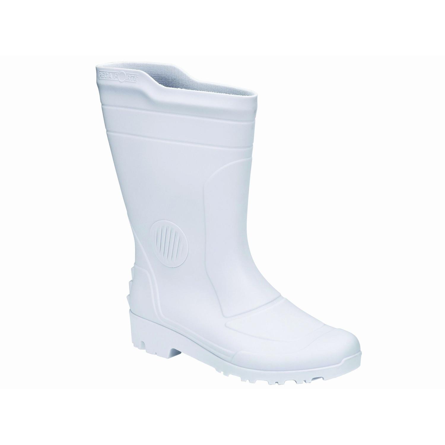 bota de borracha branca