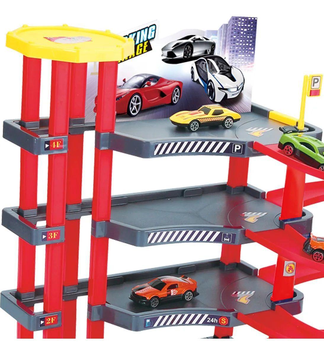 Garagem Radical Posto Estacionamento Brinquedo Infantil Elevador Lava ...