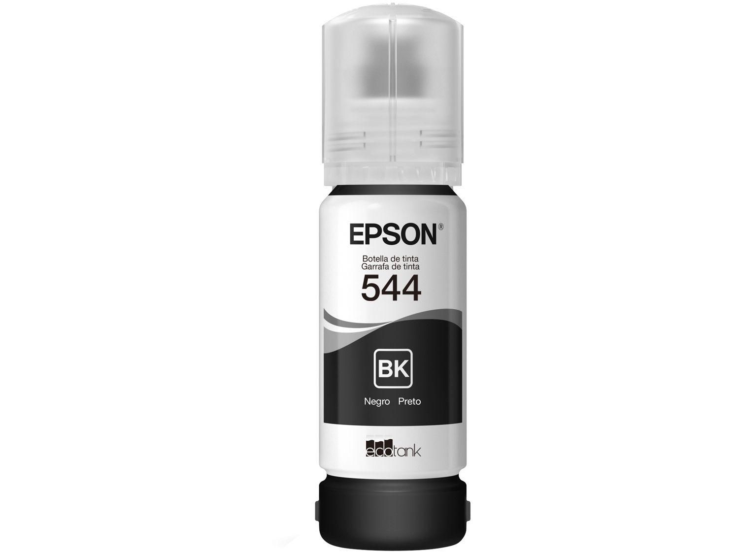Garrafa de Tinta Epson EcoTank T544 Preta Original Refil