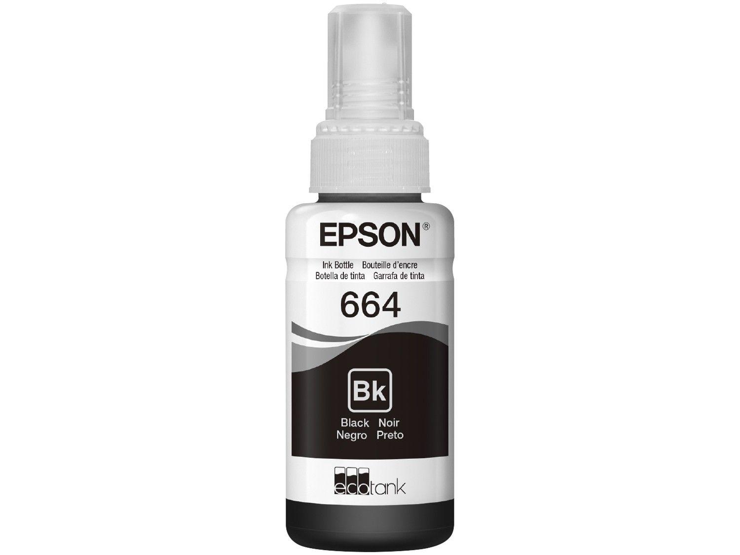 Garrafa de Tinta Epson T664120 Preto