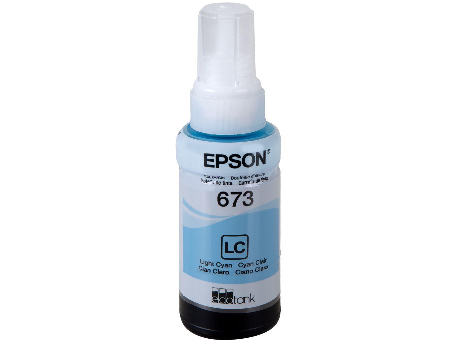 Garrafa de Tinta Epson T673520-AL Ciano Claro - Original