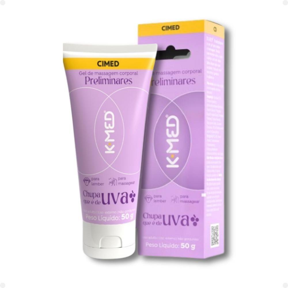 Gel De Massagem Corporal K-Med Preliminares Chupa Que É De Uva 50g - CIMED  - Gel para Sexo - Magazine Luiza