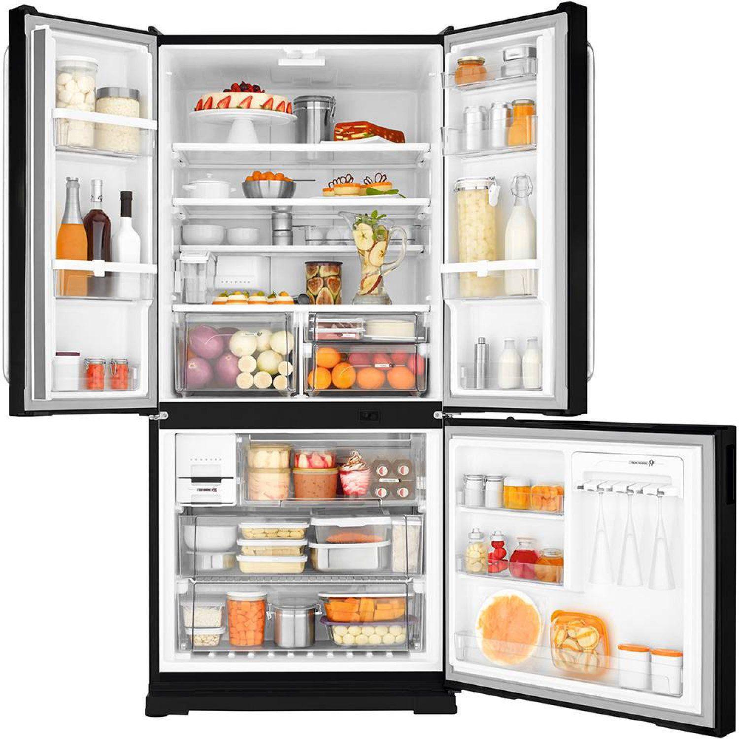 Geladeira Brastemp Frost Free Side by Side Inverse 540L Black 220V