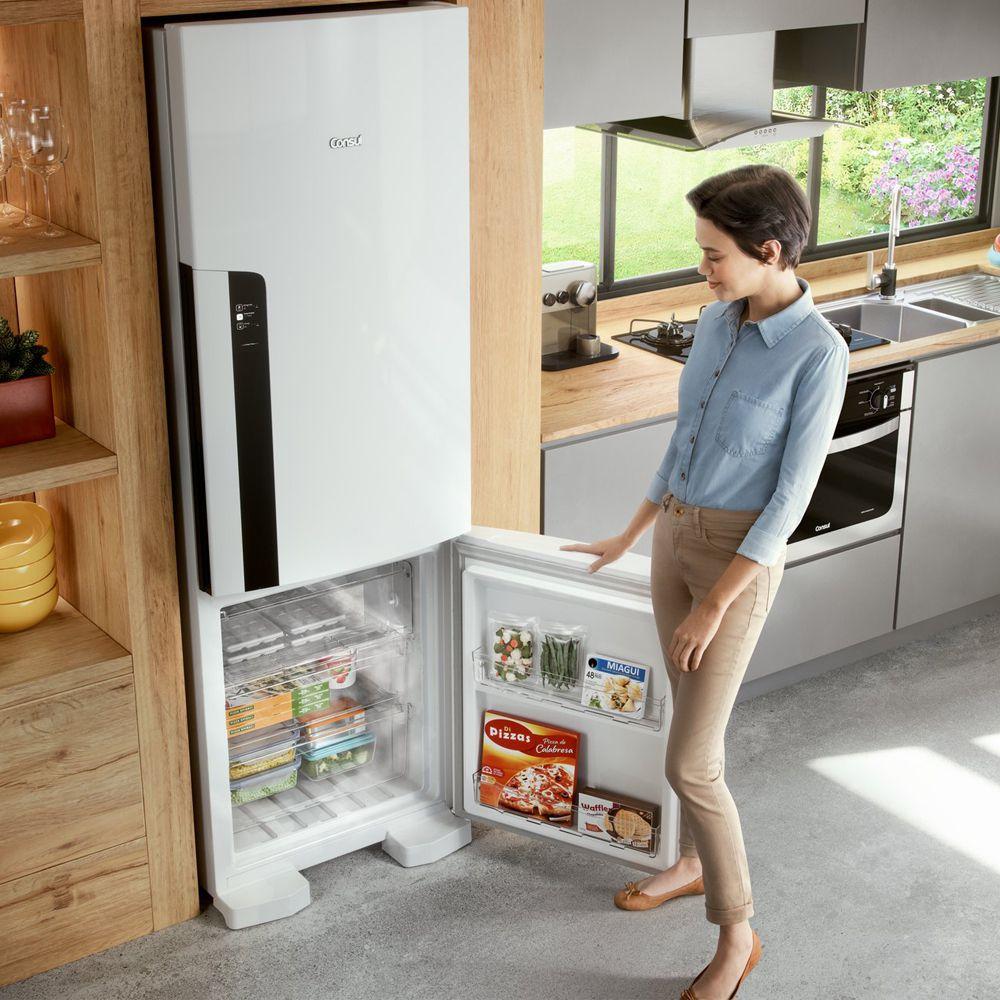 Geladeira Consul Frost Free Duplex 397 litros Branca com freezer ...