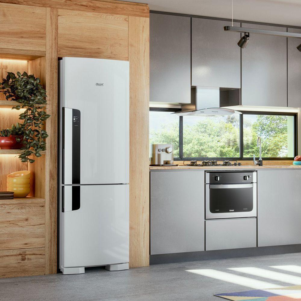 Geladeira Consul Frost Free Duplex 397 litros Branca com freezer embaixo Geladeira