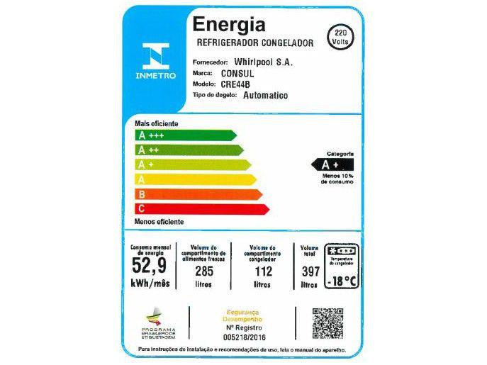 Geladeira Consul Frost Free Evox Inverse Prata