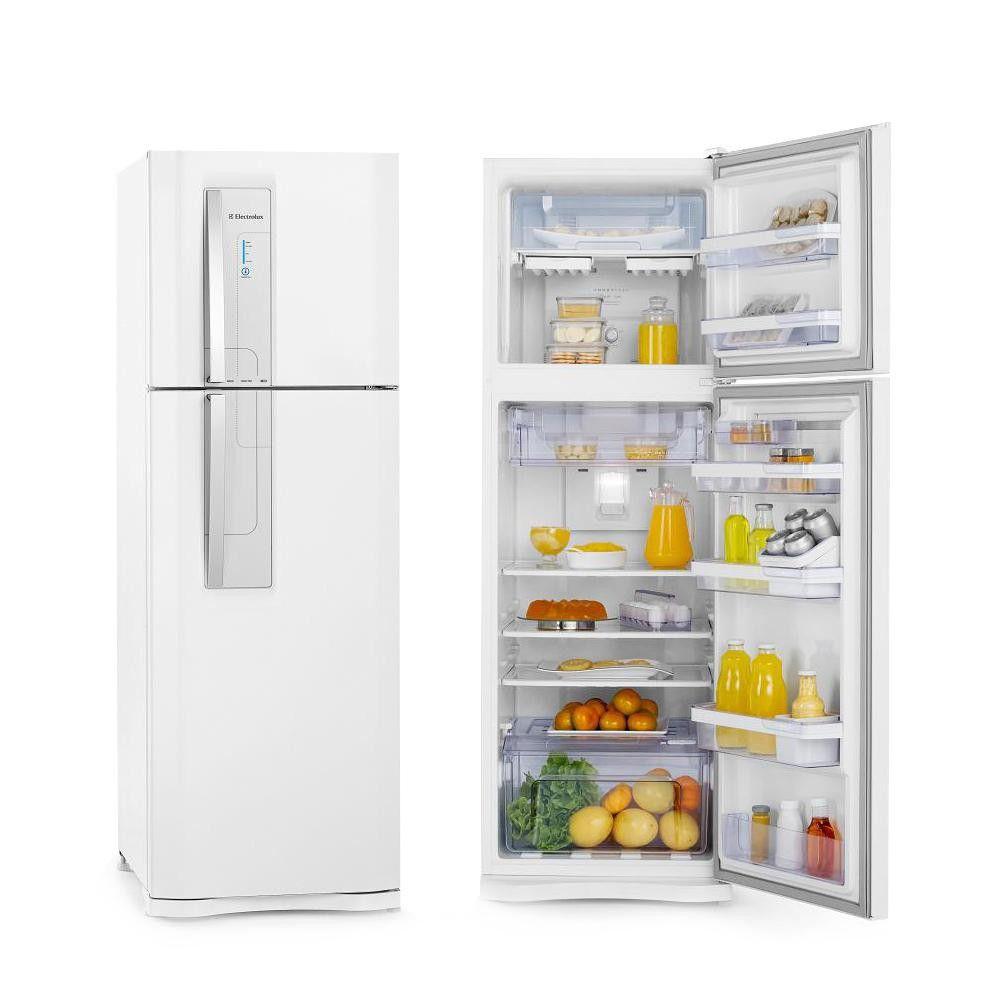Geladeira Electrolux Branca Duas Portas Frost Free 382L Inox 127V DF42