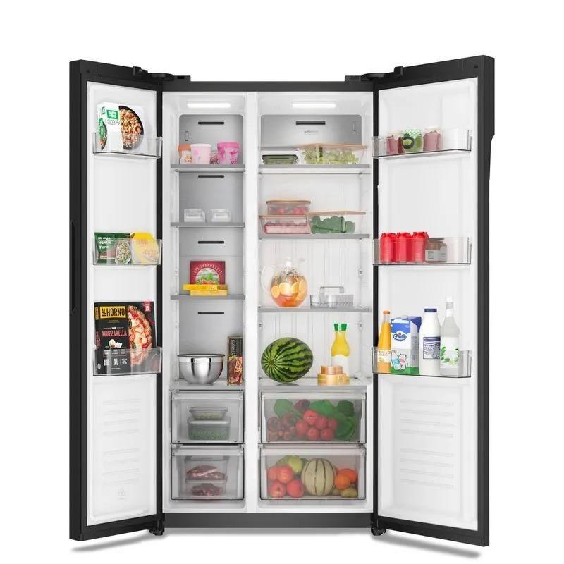 Geladeira Electrolux ES5GB — detalhe do acabamento Vidro Preto premium