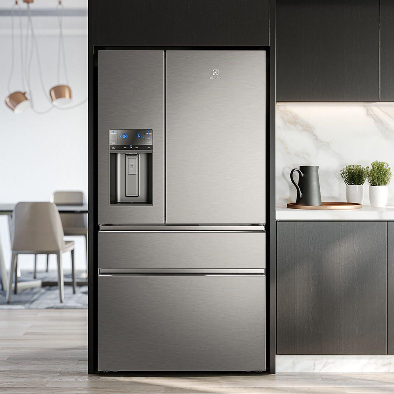 Geladeira Electrolux Frost Free Side By Side 540 Litros Cor Inox