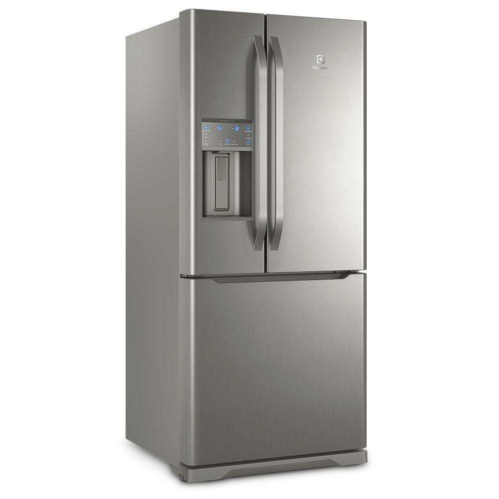 Geladeira French Door Inox com Dispenser de Água e Gelo na Porta 538L