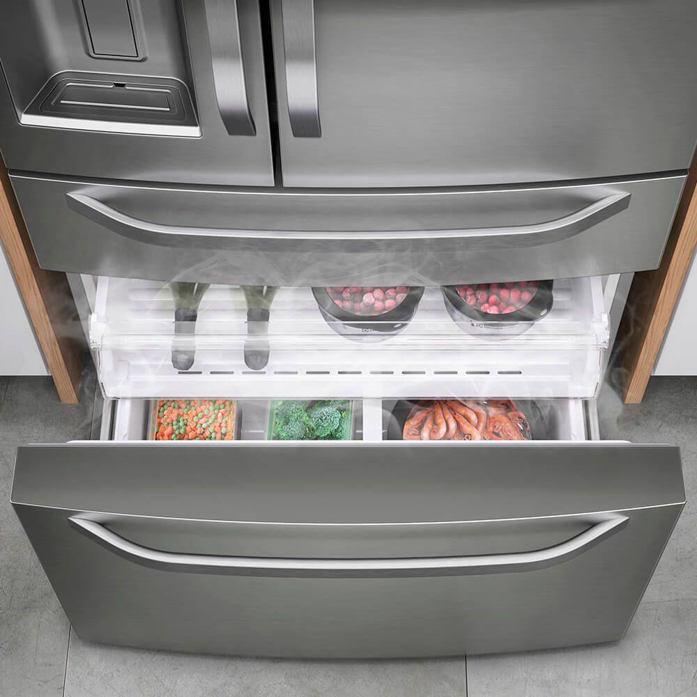 Geladeira French Door Inox com Dispenser de Água e Gelo na Porta 540L