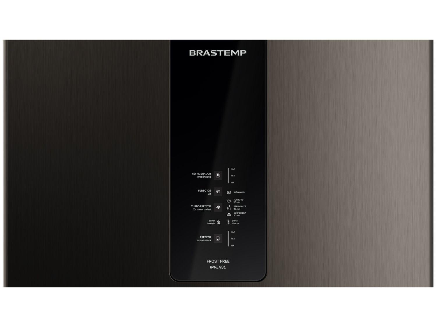 Geladeira/Refrigerador Brastemp Frost Free Duplex Preta 447L BRE57FE