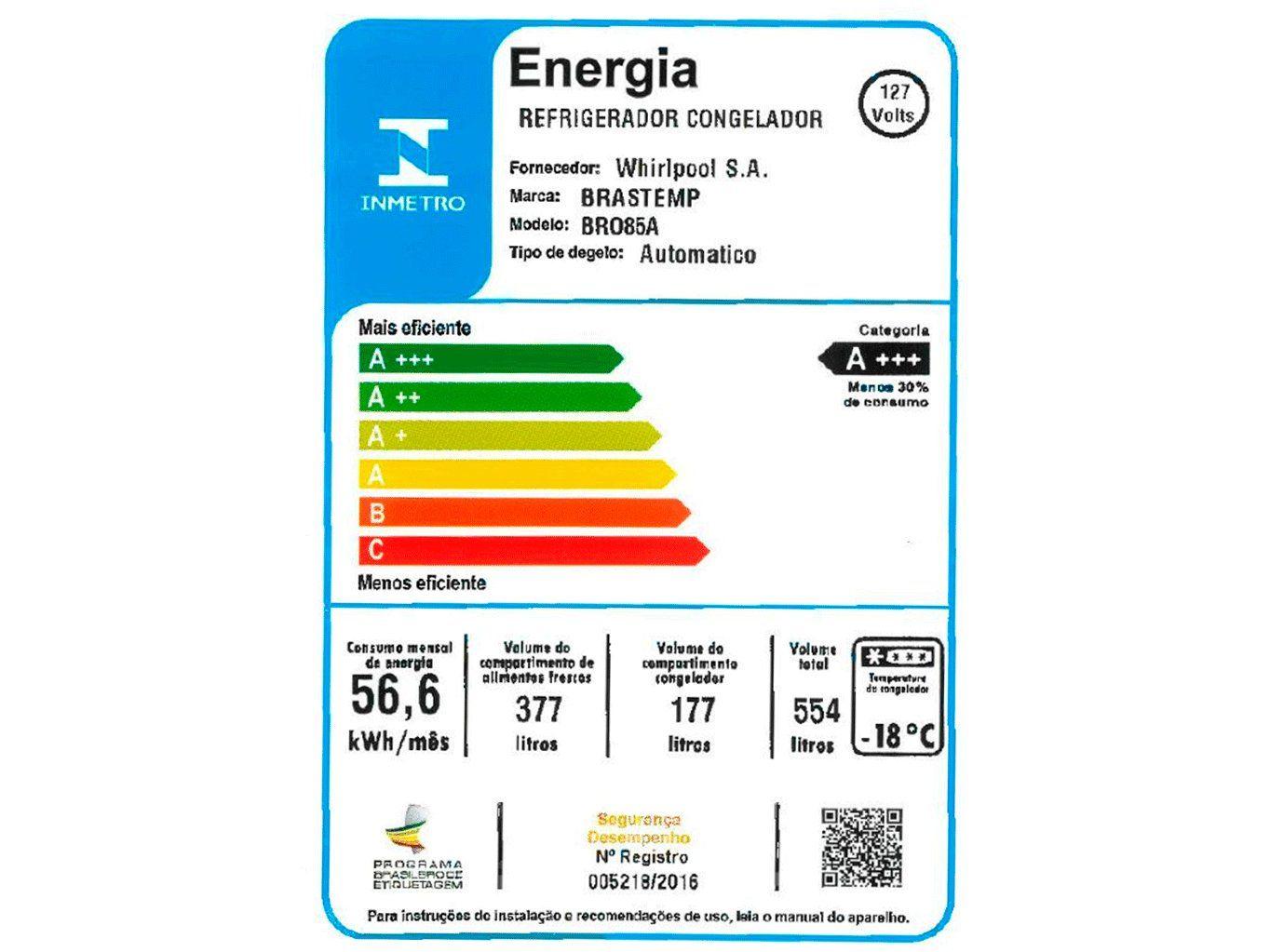 Geladeira/Refrigerador Brastemp Frost Free French Door 554L BRO85
