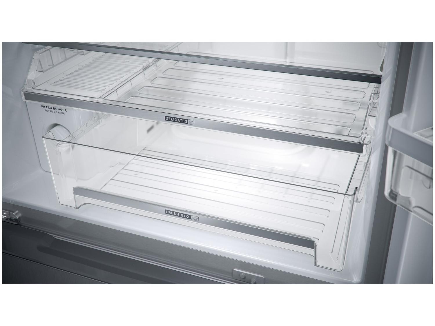 Geladeira/Refrigerador Brastemp Frost Free Inverse Inox 515L com Dispenser de Água e Gelo BRH85