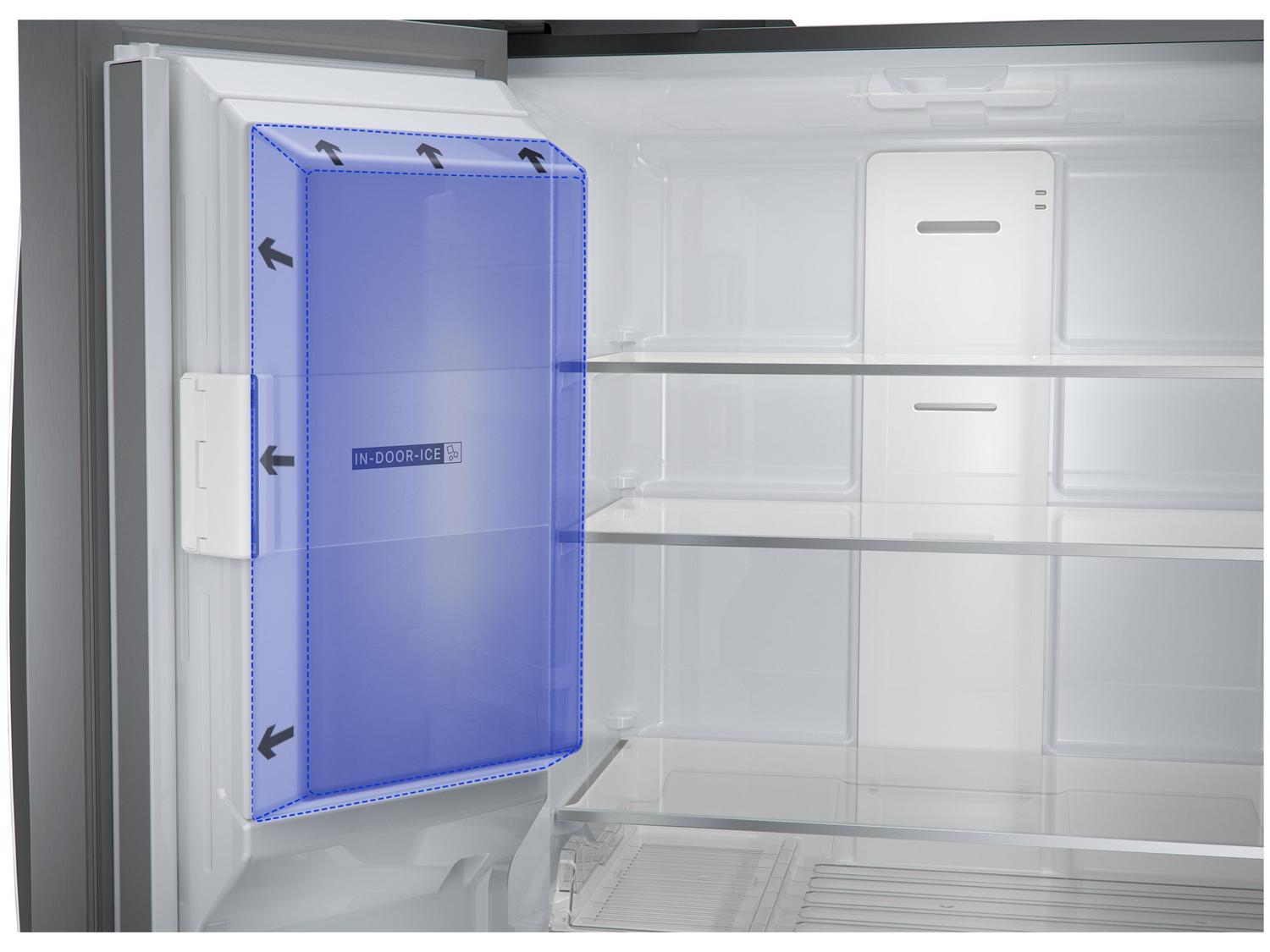Geladeira/Refrigerador Brastemp Frost Free Inverse Inox 515L com Dispenser de Água e Gelo BRH85