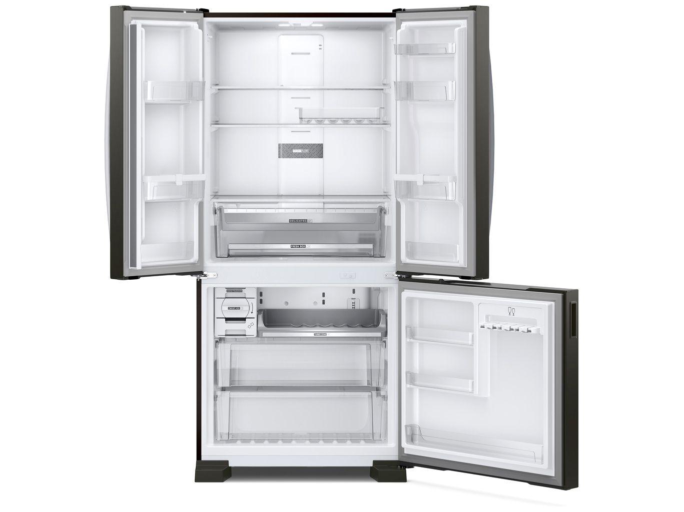 Geladeira/Refrigerador Brastemp Frost Free Side by Side Black Inox 554L BRO85AE