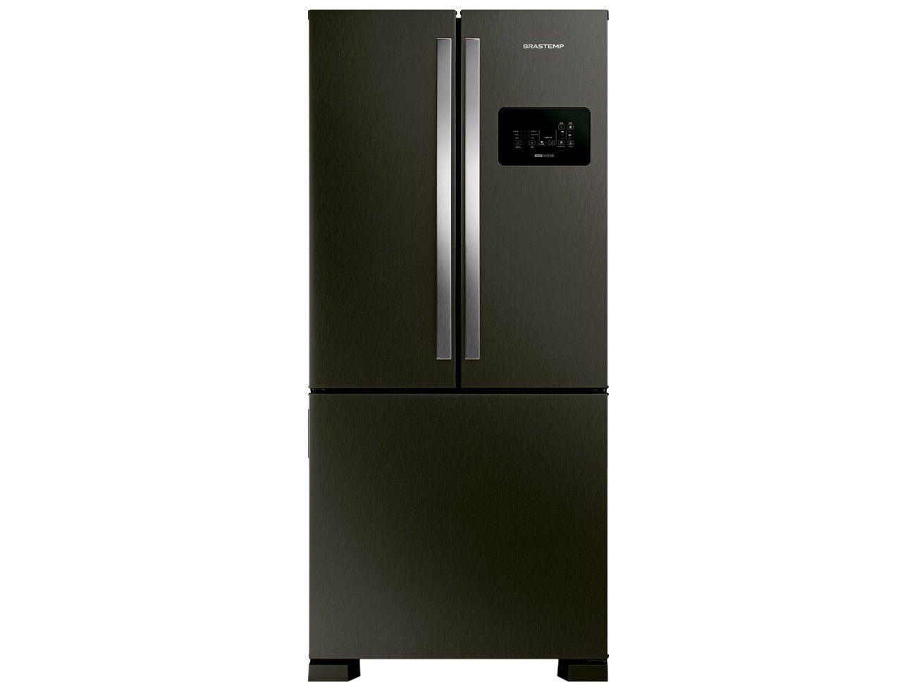 Geladeira/Refrigerador Brastemp Frost Free Side by Side Black Inox 554L BRO85AE