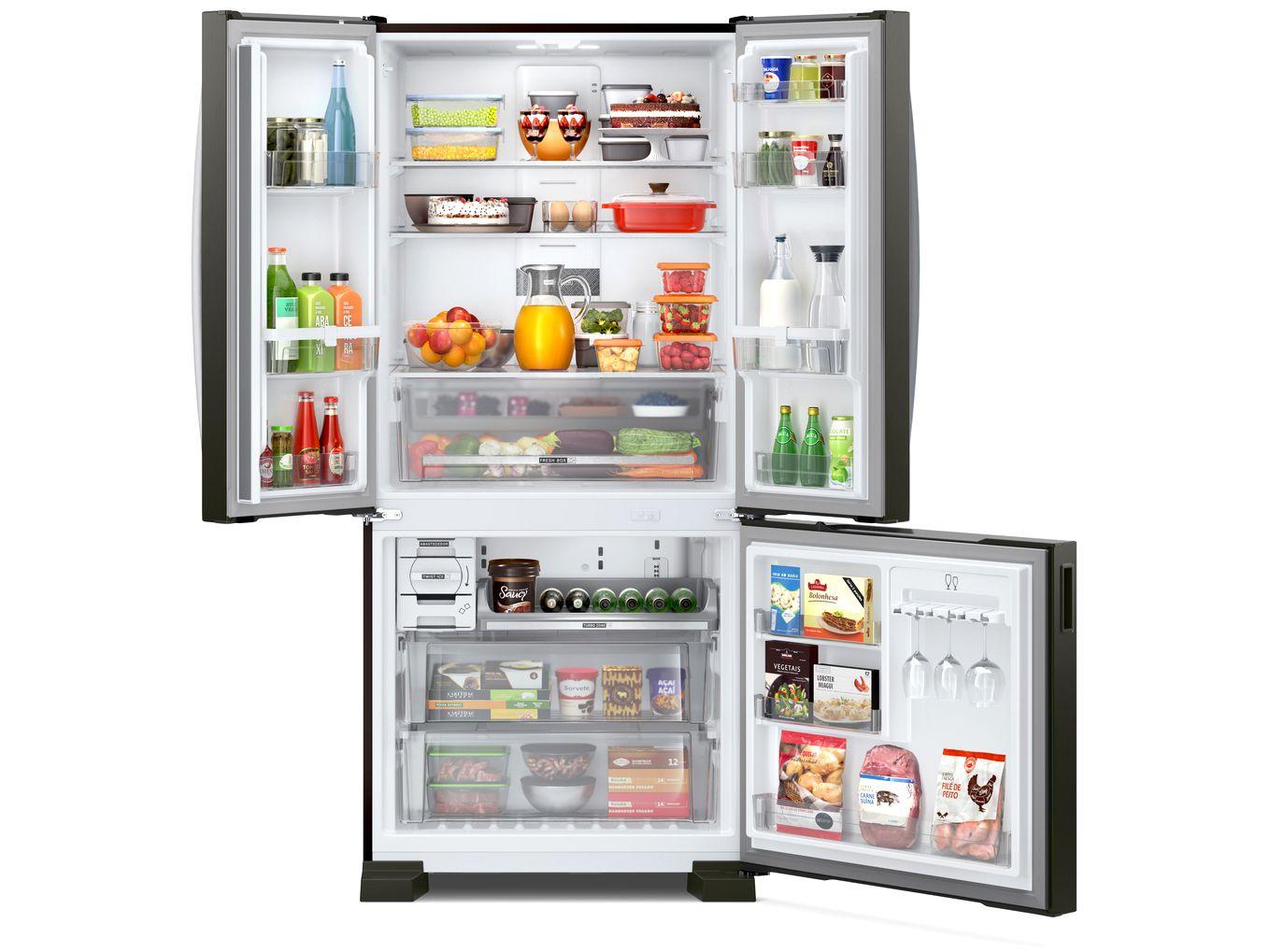 Geladeira/Refrigerador Brastemp Frost Free Side by Side Black Inox 554L BRO85AE