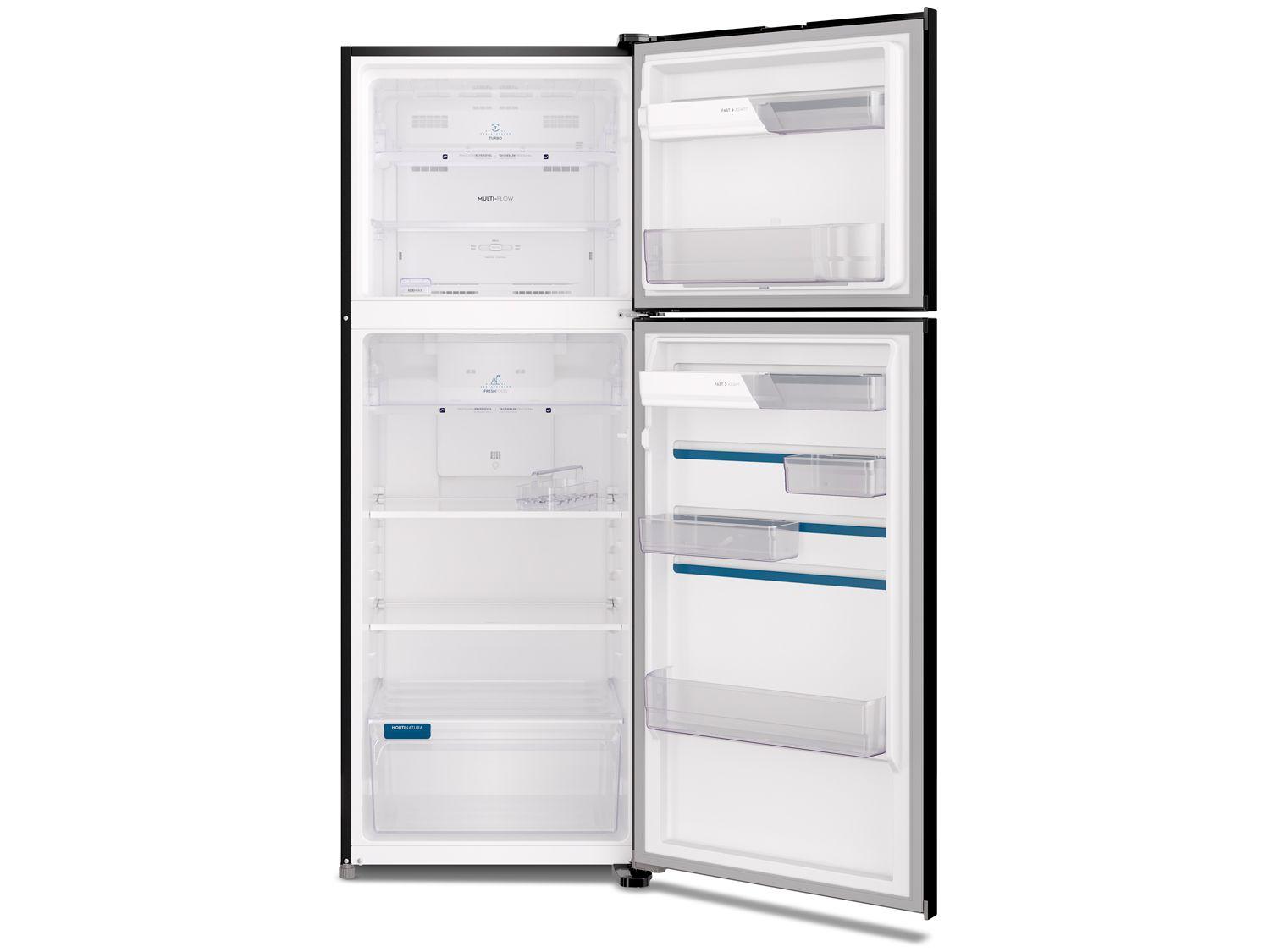 Geladeira/Refrigerador Electrolux Frost Free Duplex Black Inox Look 480L Efficient TF71B