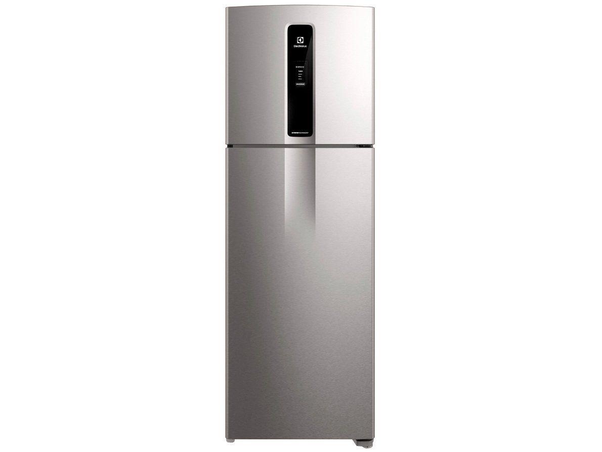 Geladeira/Refrigerador Electrolux Frost Free Duplex Inox Look 390L Efficient AutoSense IF43S