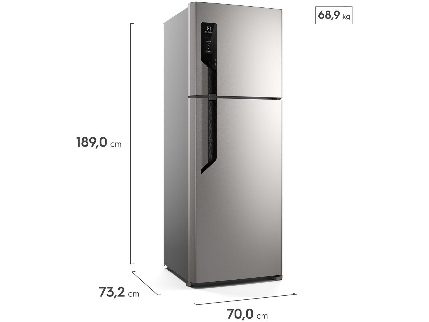 Geladeira/Refrigerador Electrolux Frost Free Duplex Inox Look 480L Efficient TF71S