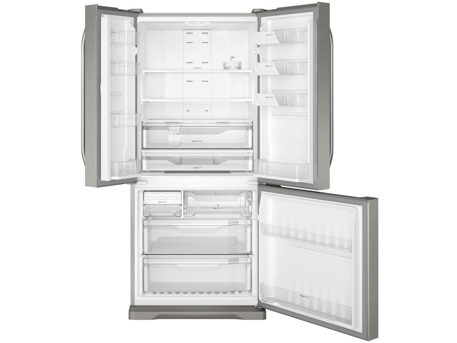 Geladeira Refrigerador Electrolux Frost Free Inox French Door 579l Geladeira Refrigerador Electrolux Frost Free Inox French Door 579l Multidoor Dm84x R 4 859 91 à Vista Adicionar Sacola Vídeo Imagem