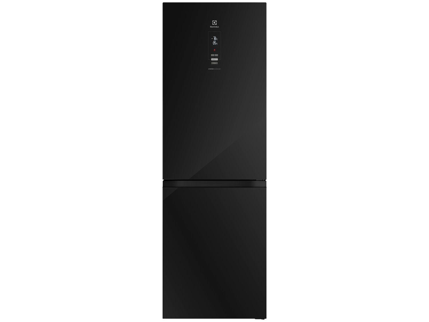 Geladeira/Refrigerador Electrolux Frost Free Inverse Black Glass 322L Efficient IB42G