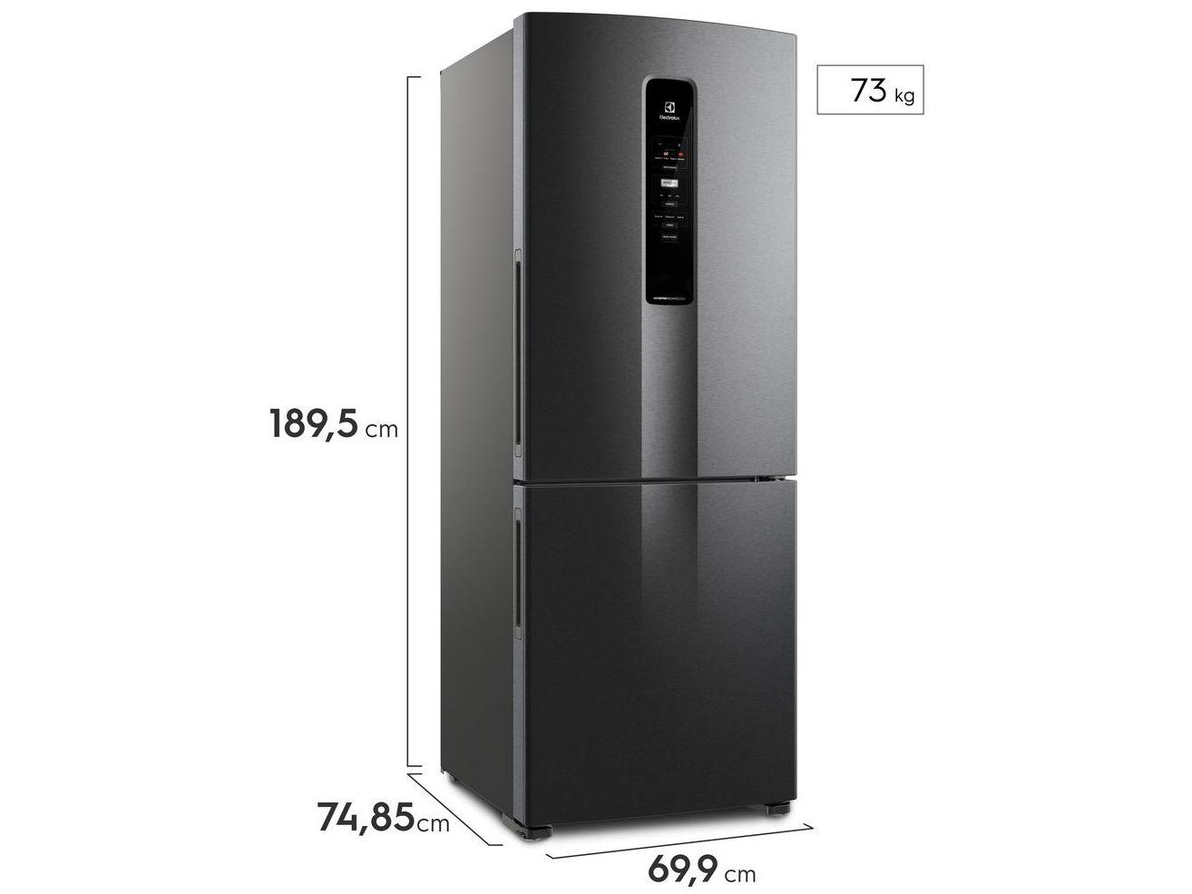 Geladeira/Refrigerador Electrolux Frost Free Inverse Preto 490L IB54B